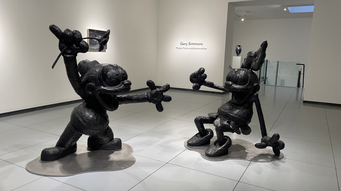 Gary Simmons, Jitterbug swing (detail). Courtesy of Baldwin Gallery