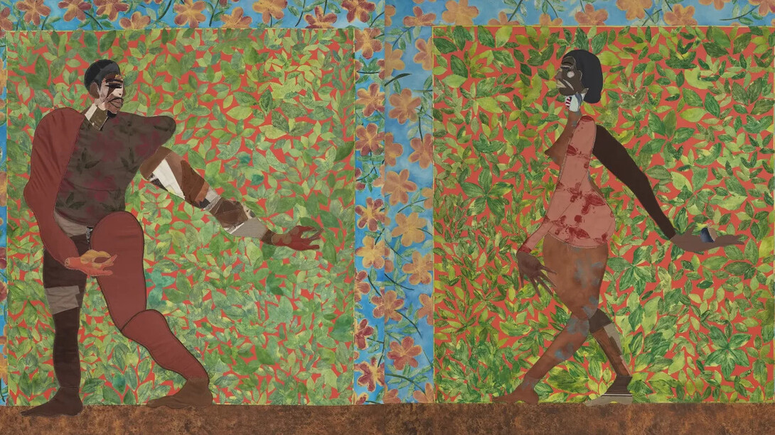 Tschabalala Self, Adam and Eve (detail), 2025. Courtesy of Parrish Art Museum