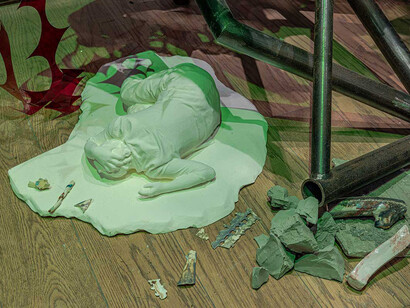 Linda Rotua Sormin, Uncertain ground, exhibition view. Courtesy of Gardiner Museum