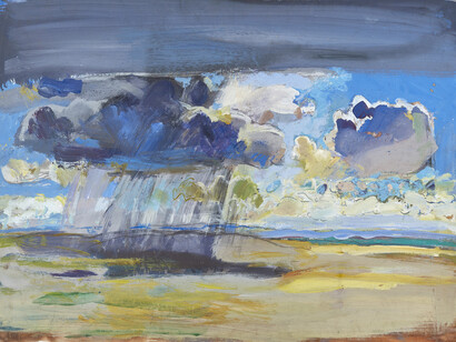 Duncan Shanks, Shower - Tinto, 1979, gouache on paper, 57 x 81 cm, Photograph: John McKenzie
