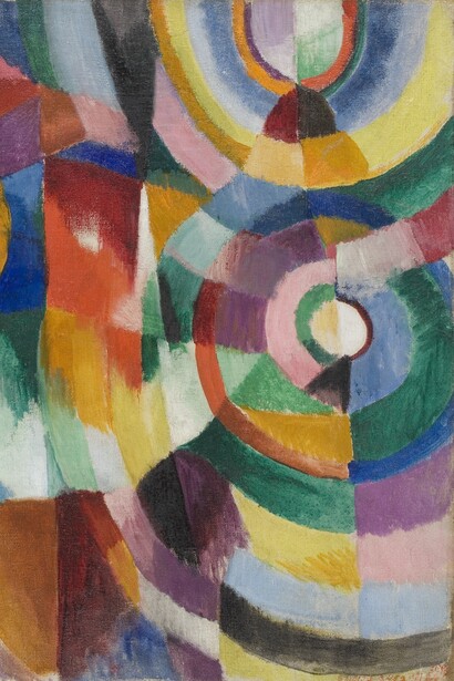 Sonia Delaunay, Prismes électriques, 1913-1914, © Pracusa 2013057, © Davis Museum at Wellesley College, Wellesley, MA, Gift of Mr. Theodore Racoosin
