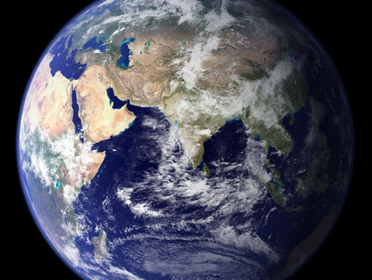 Il pianeta Terra visto da un satellite