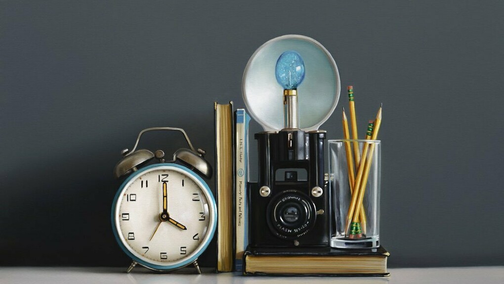 Christopher Stott, Memory: Facts and Fallacies No.4 (detail), 2024, oil on canvas, 18x24 inches. Courtesy of the artist and Billis Williams Gallery