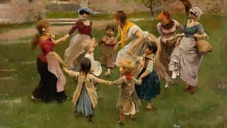 Ettore Tito, Girotondo (1886)