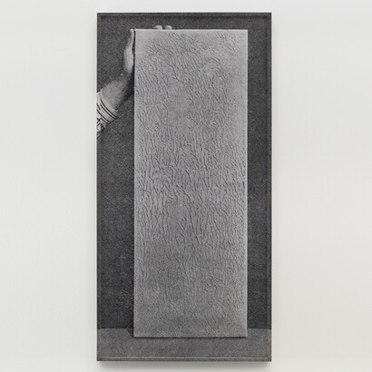 Paul Sietsema, Plank drawing, 2014, Ink on paper in artist's frame, 67 7/8 x 34 inches. ©Paul Sietsema, Courtesy Matthew Marks Gallery