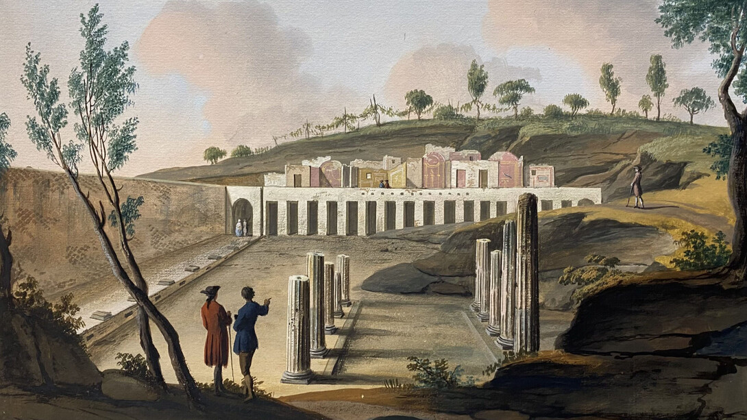 Pietro Fabris, Pompeii, Villa di Diomede, 1771-73 circa. Courtesy of the National Archaeological Museum of Naples