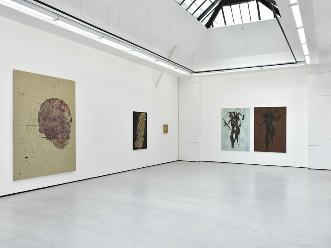 Sur vous je crache la peinture, Exhibition view. Courtesy of Galerie Christophe Gaillard