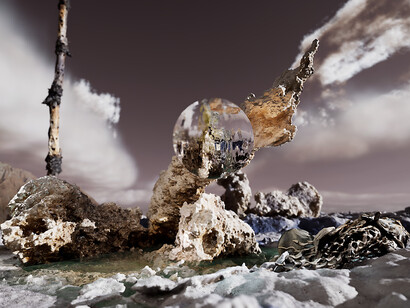 Jakob Kudsk Steensen, The ephemeral lake, 2024. Courtesy of Hamburger Kunsthalle