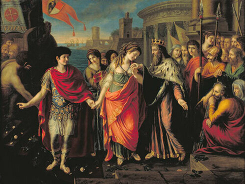 Francesco Pascucci (Roma, 1748 - dopo il 1803), Arrivo di Elena a Troia