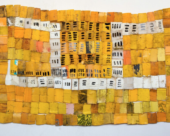 Serge Attukwei Clottey. Courtesy of Jane Lombard Gallery