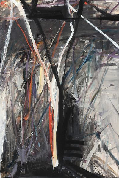 Tom Lieber, Black Over, 2014, Oil and gesso on canvas, 48 x 36 inches