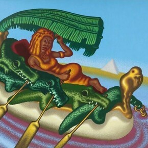 Peter Saul, Cleopatra, Queen of the Nile, 2012-2013, Acrylic on canvas, 183 x 244 cm, 72 x 96 in SAU/P 2, Copyright: VW (VeneKlasen/Werner), Berlin