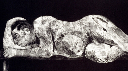 William Kentridge - Sleeper (Black) - 1997