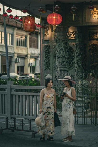 Vie cittadine a George Town, isola di Penang, Malesia