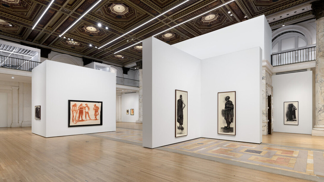 Lynette Yiadom-Boakye, Many a moonlit caveat, exhibition view. Courtesy of Jack Shainman Gallery