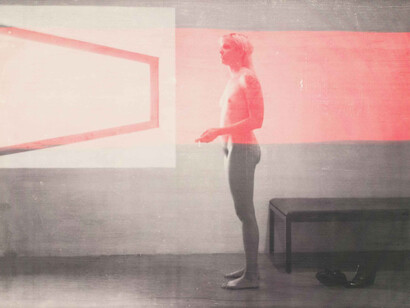  R. H. Quaytman (b. 1961).  	Distracting Distance, Chapter 16, 2010.  	Screenprint and gesso on wood, 
    24 5/8 × 39 7/8in. (62.5 × 101.3 cm).  	Whitney Museum of American Art, New York; purchase, with funds 
    from the Painting and Sculpture Committee  2010.54.  © R. H. Quaytman

