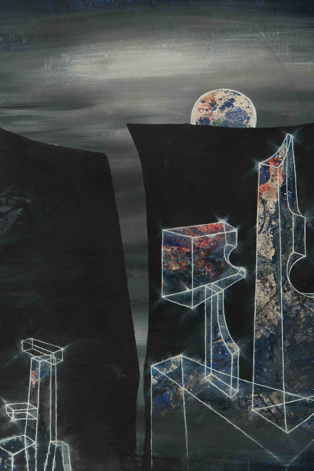 Science in Surrealism, Marcel Jean, Plus Loin (detail)
