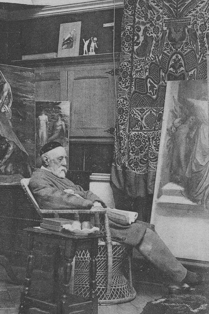 George Frederic Watts in his studio