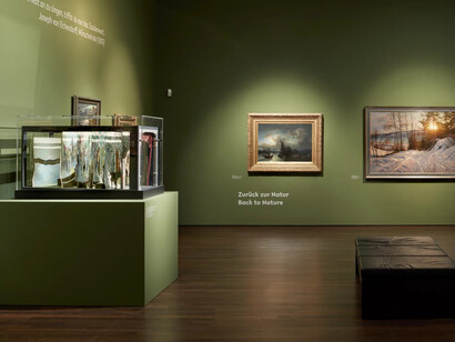 Verschiedene künstler, Sehnsucht nach Utopia. Malerei und skulptur der romantik, ausstellungsansicht. Mit freundlicher genehmigung des Arp Museums
