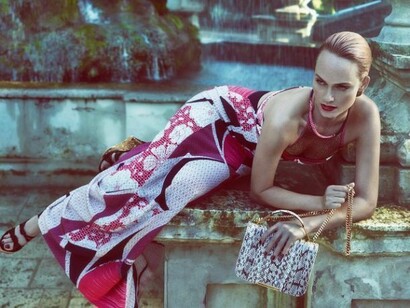 Uno shooting di moda al Giardino Torrigiani