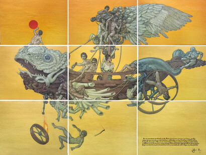 "Humanidad fascinada por su ciencia y progreso", de Hugo Salazar Chuquimango