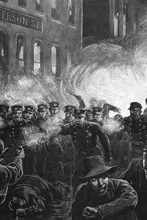 Masacre de Haymarket, autor desconocido (detalle)