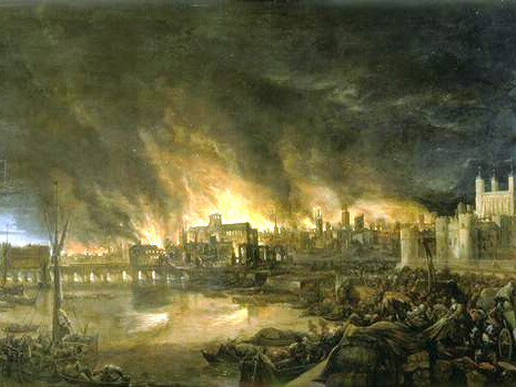 Il grande incendio di Londra del 1666