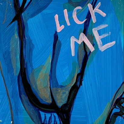 Skye Cleary, Lick Me, 12 x 12, 2024. Courtesy of the artist and The Untitled Space