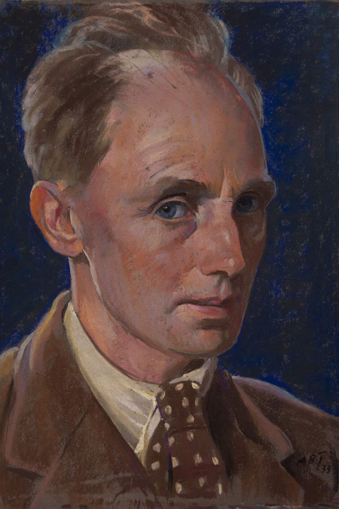 Adam Bruce Thomson, Self Potrait, 1933, pastel, 38.5 x 29.5 cm