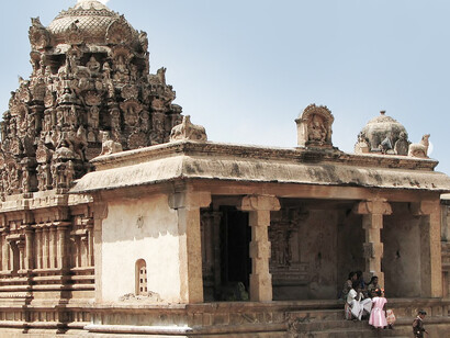 Shrine of Ganapathy in Brihadeeswarar Temple complex, Thanjavur, India