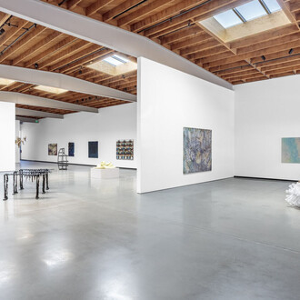 Various artists, The abstract future, exhibition view. Courtesy of Jeffrey Deitch Gallery