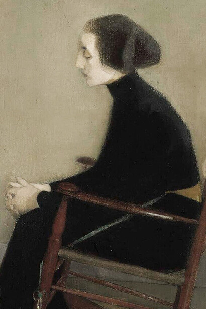 Helene Schjerfbeck, La costurera (La mujer trabajadora), 1905
