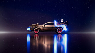 Carro do filme "De volta para o futuro". Back to the future marcou uma geração de amantes do cinema