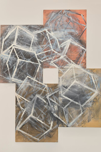 Mel Bochner, First small quartet (detail), 1988. Courtesy of Menil