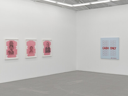 Phung Huynh, Bite the hand that feeds you, exhibition view. Courtesy of Luis De Jesus Los Angeles