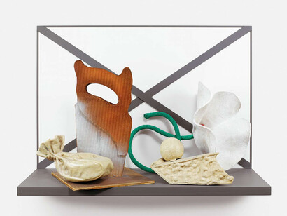 CLAES OLDENBURG, SHELF LIFE NUMBER 13, 2016–2017
Mixed media. Photograph by Kerry Ryan McFate, courtesy Pace Gallery. © 2018 Claes Oldenburg and Coosje van Bruggen