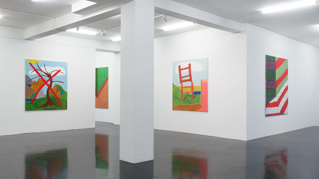 Johannes Herrmann, Under the same sky, exhibition view. Courtesy of Galerie Nagel Draxler 