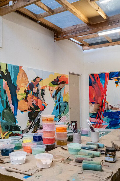 Sam Octigan's studio. Courtesy of Backwoods Gallery