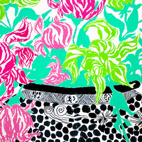 Oisín Byrne, Black green cut flowers (detail), 2026. Courtesy of So Fine Art Editions