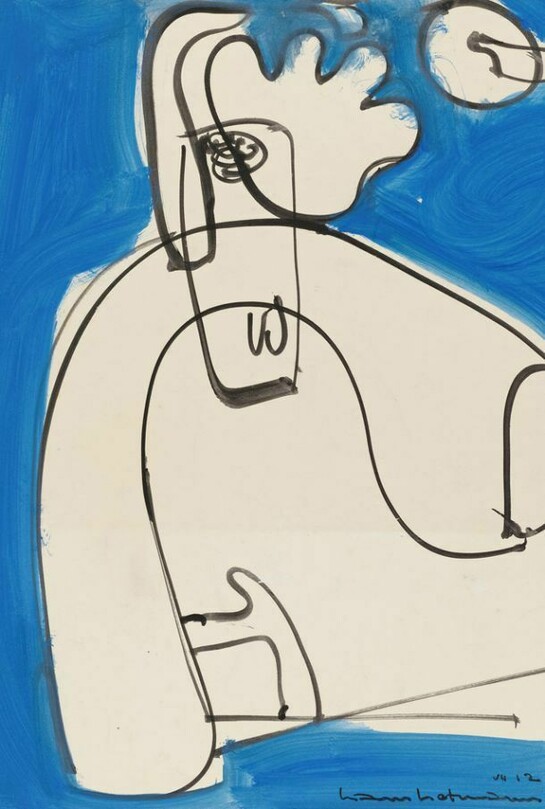 Hans Hofmann, Untitled, 1947, Gouache on paper, 17 x 14 inches