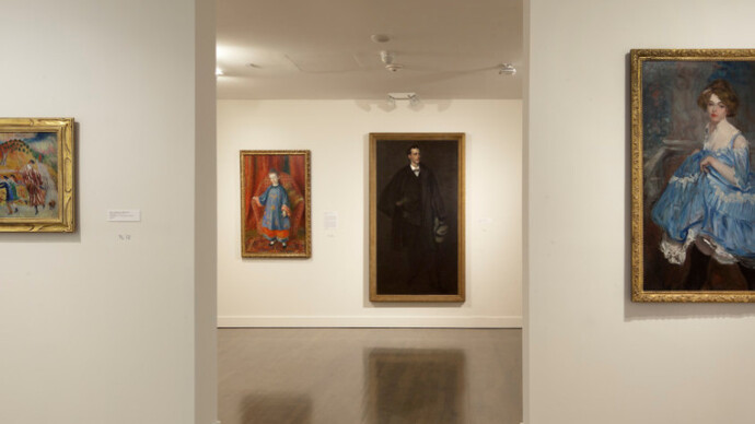 William J. Glackens, Exhibition view. Courtesy of NSU Art Museum