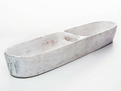Maggie Finlayson, Trough (white), 2016. Courtesy of Jane Hartsook Gallery