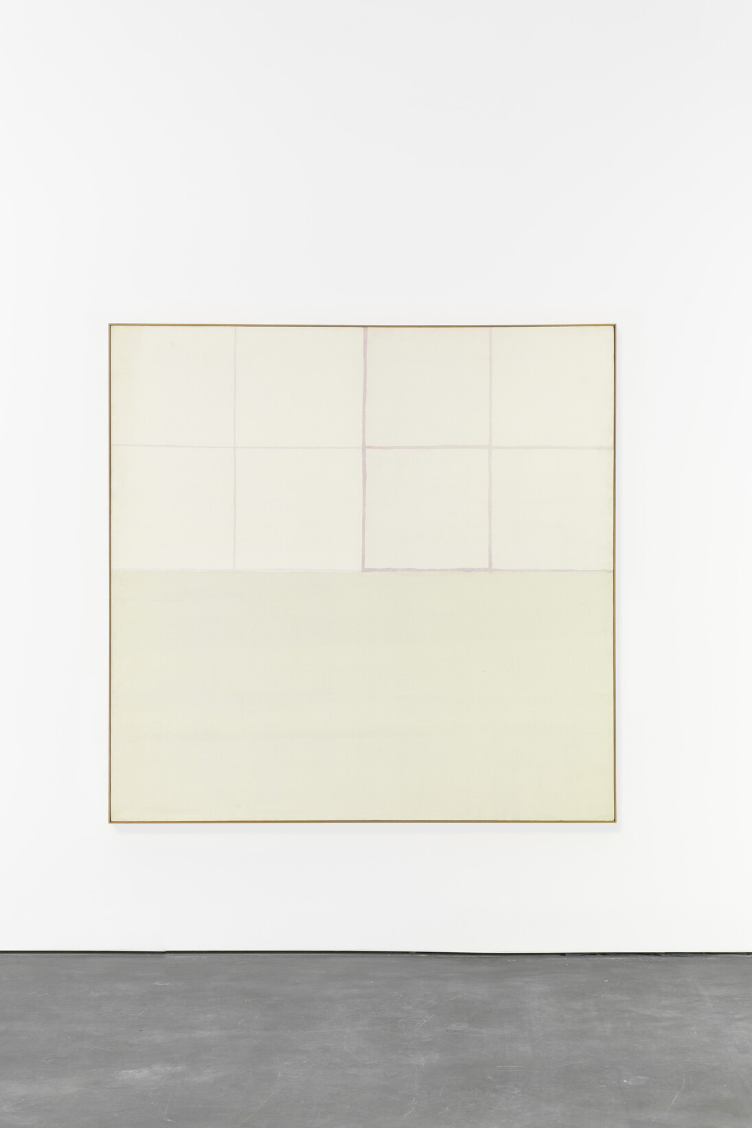 James Bishop, Having, 1970, Oil on canvas, 77 x 77 inches (195.6 x 195.6 cm). © 2014 James Bishop; courtesy of David Zwirner, New York/London