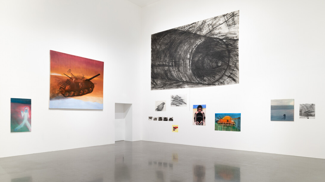 Miriam Cahn, What looks at us, exhibition view. Courtesy of MAAT