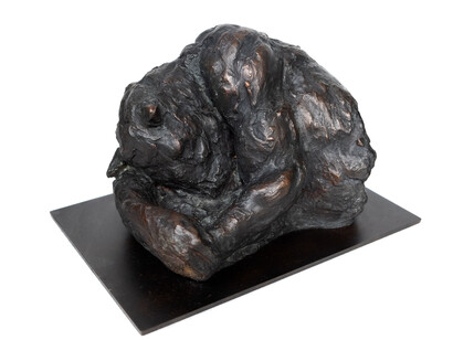 “Sleeping Minotaur 3/4 study” bronze (7½" x 9" x  8¼”, 19 x 23 x 21cm)