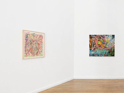 Nancy Graves, Everyone scurries, vue de l'exposition. Avec l'aimable autorisation de la Galerie Ceysson & Bénétière