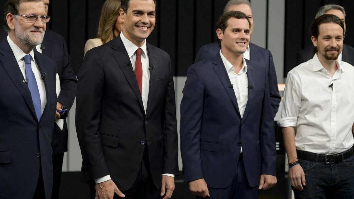 Los candidatos de los principales partidos españoles