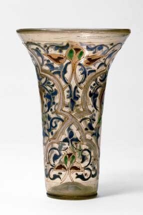 'Luck of Edenhall', beaker, about 1350, Egypt or Syria. Museum no. C.1 to B-1959. © Victoria and Albert Museum, London
