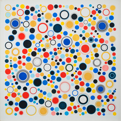 Antonio Asis, Geometría Libre, 1962. Gouache on paper (Cat. No. 2330), 30 5/16 in. x 29 7/8 in. Courtesy of the artist and Sicardi Gallery. Photography by Logan Sebastian Beck