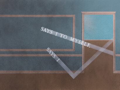 Ed Ruscha, Says I no.2 (détail), 2025. Avec l'aimable autorisation de Gagosian
